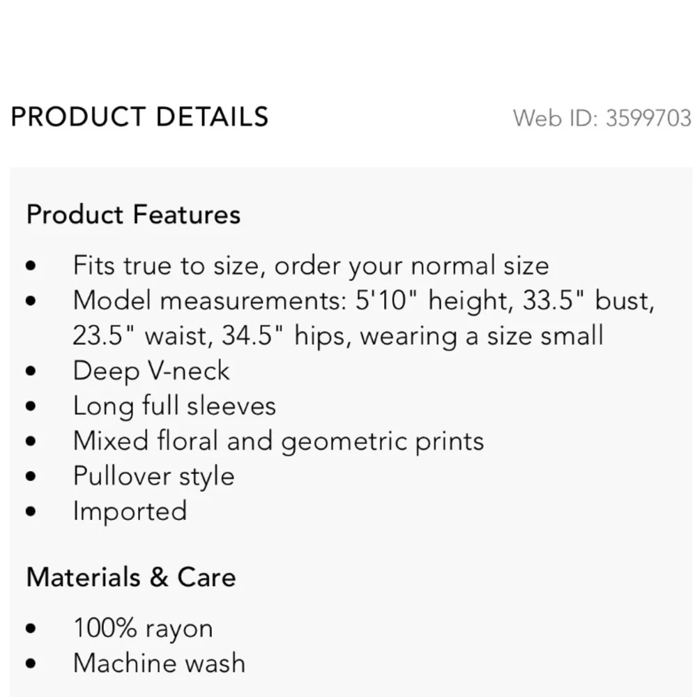 Free People Mixed Print Top in Black Combo, Size M - Picture 17 of 17